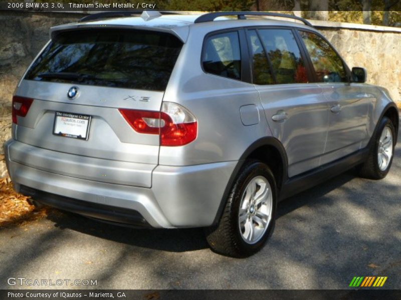 Titanium Silver Metallic / Grey 2006 BMW X3 3.0i