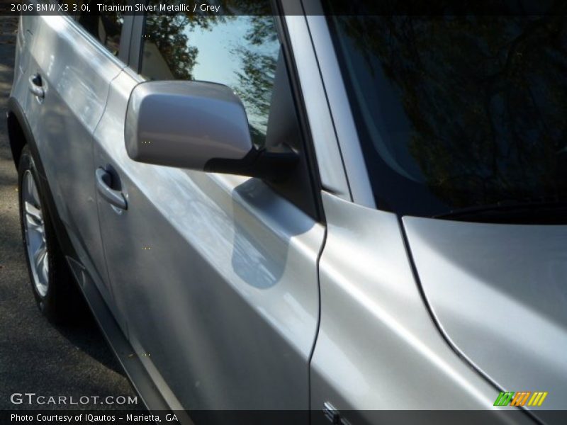 Titanium Silver Metallic / Grey 2006 BMW X3 3.0i