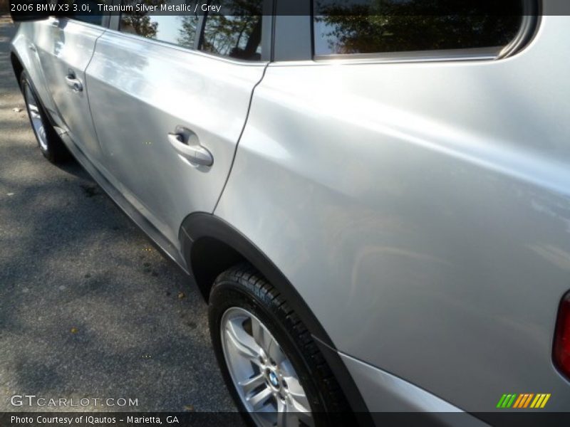 Titanium Silver Metallic / Grey 2006 BMW X3 3.0i