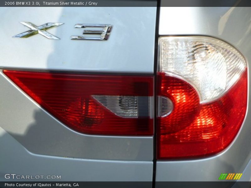Titanium Silver Metallic / Grey 2006 BMW X3 3.0i