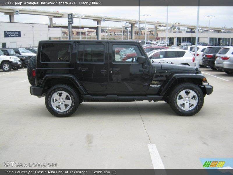 Black / Black 2012 Jeep Wrangler Unlimited Sahara 4x4