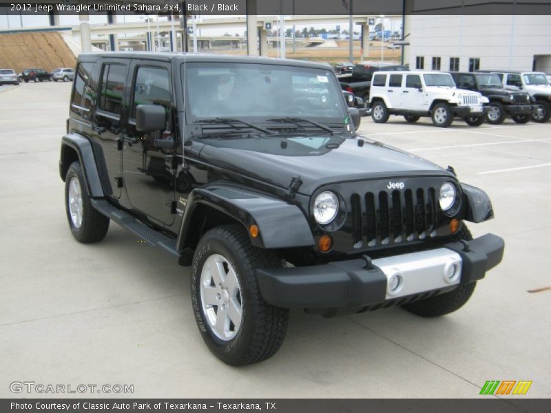 Black / Black 2012 Jeep Wrangler Unlimited Sahara 4x4