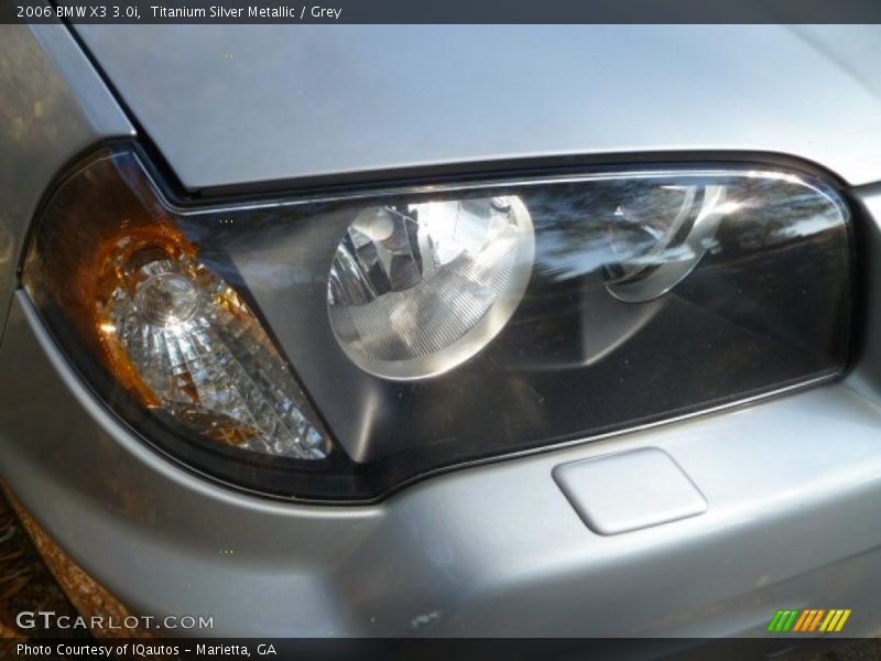 Titanium Silver Metallic / Grey 2006 BMW X3 3.0i