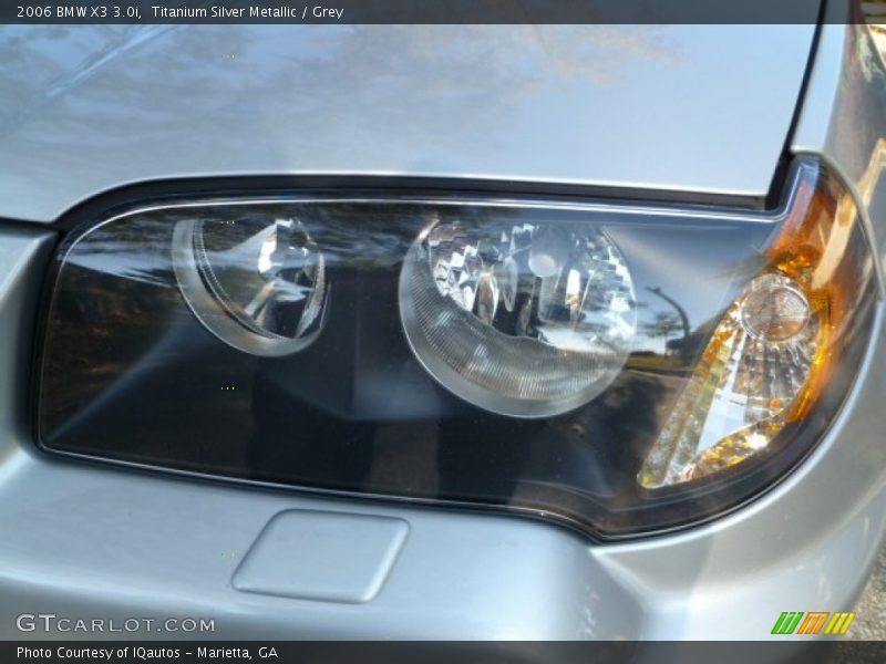 Titanium Silver Metallic / Grey 2006 BMW X3 3.0i