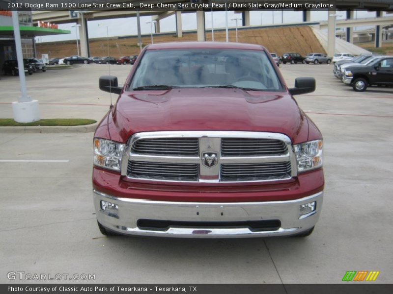 Deep Cherry Red Crystal Pearl / Dark Slate Gray/Medium Graystone 2012 Dodge Ram 1500 Lone Star Crew Cab