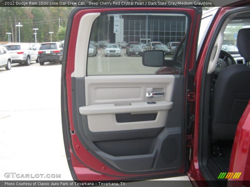 Deep Cherry Red Crystal Pearl / Dark Slate Gray/Medium Graystone 2012 Dodge Ram 1500 Lone Star Crew Cab