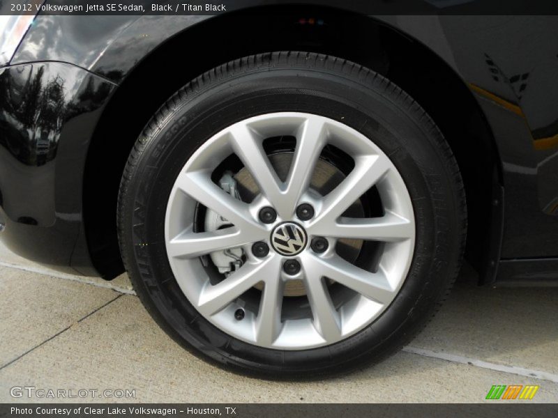 Black / Titan Black 2012 Volkswagen Jetta SE Sedan
