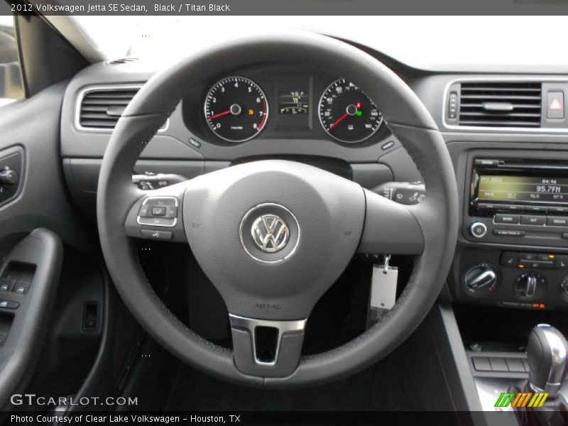 Black / Titan Black 2012 Volkswagen Jetta SE Sedan