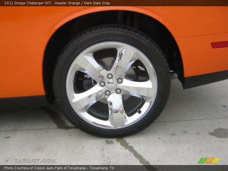 Header Orange / Dark Slate Gray 2012 Dodge Challenger SXT