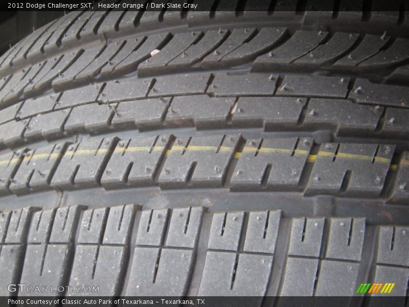 Header Orange / Dark Slate Gray 2012 Dodge Challenger SXT