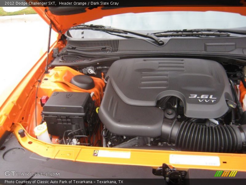 Header Orange / Dark Slate Gray 2012 Dodge Challenger SXT