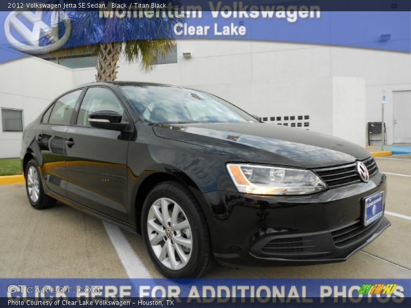 Black / Titan Black 2012 Volkswagen Jetta SE Sedan