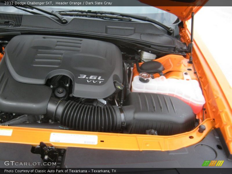 Header Orange / Dark Slate Gray 2012 Dodge Challenger SXT