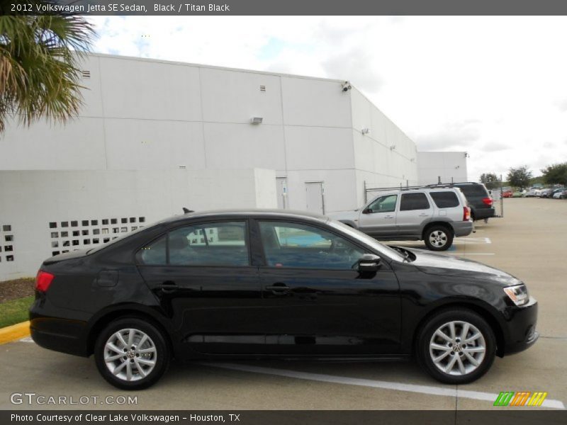Black / Titan Black 2012 Volkswagen Jetta SE Sedan