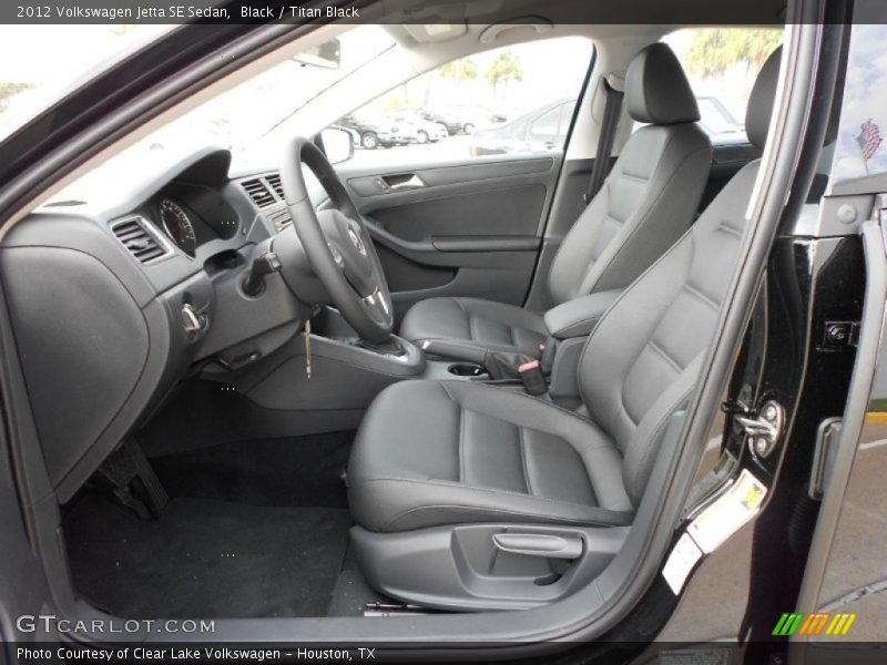 Black / Titan Black 2012 Volkswagen Jetta SE Sedan