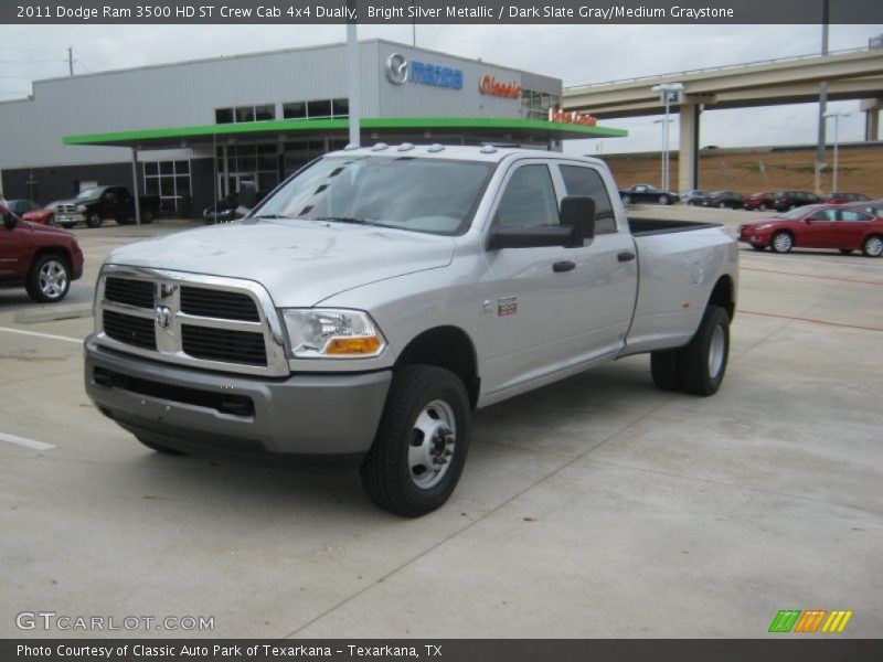Bright Silver Metallic / Dark Slate Gray/Medium Graystone 2011 Dodge Ram 3500 HD ST Crew Cab 4x4 Dually