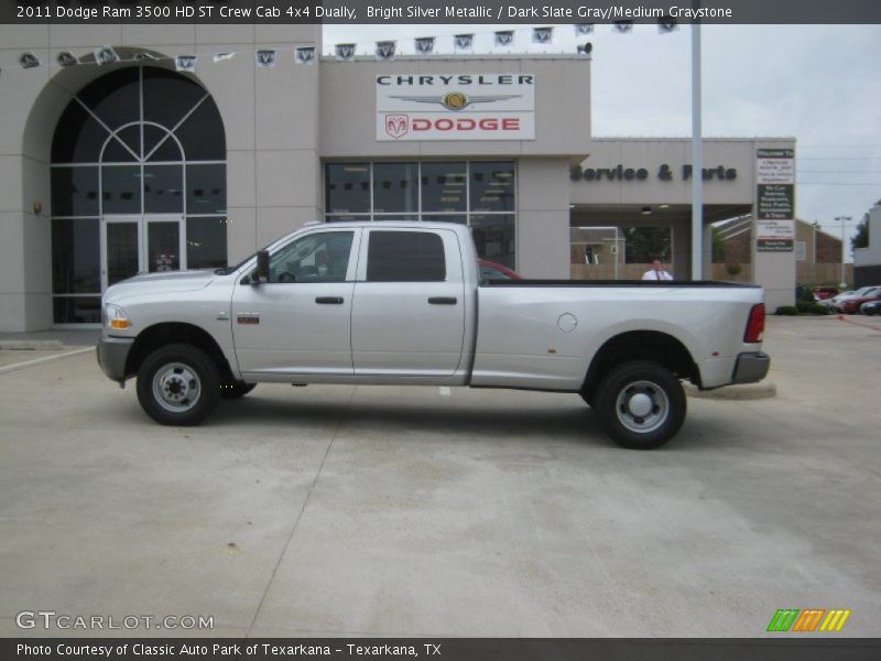 Bright Silver Metallic / Dark Slate Gray/Medium Graystone 2011 Dodge Ram 3500 HD ST Crew Cab 4x4 Dually