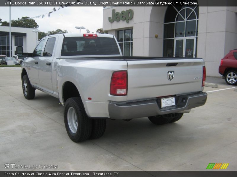 Bright Silver Metallic / Dark Slate Gray/Medium Graystone 2011 Dodge Ram 3500 HD ST Crew Cab 4x4 Dually