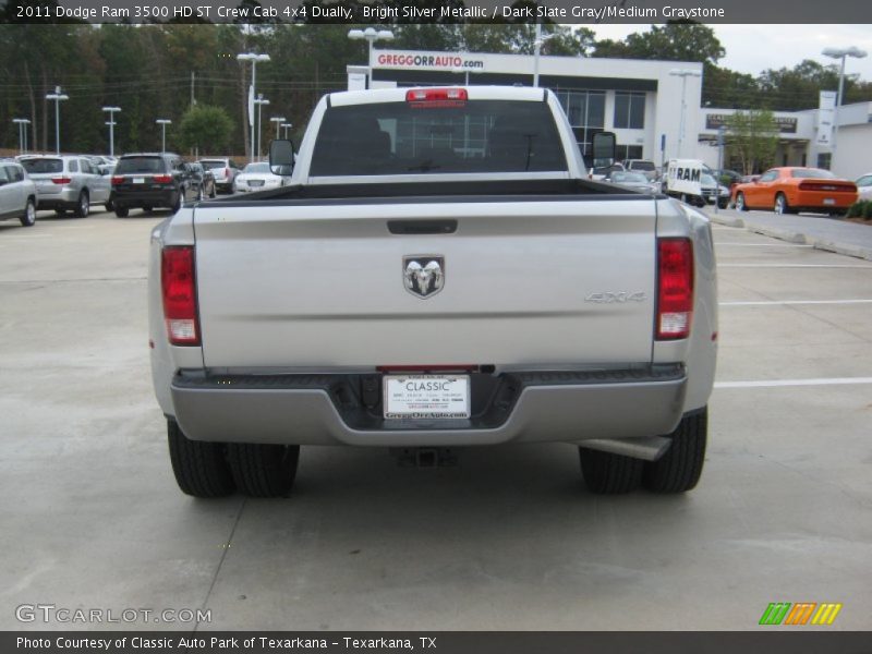 Bright Silver Metallic / Dark Slate Gray/Medium Graystone 2011 Dodge Ram 3500 HD ST Crew Cab 4x4 Dually