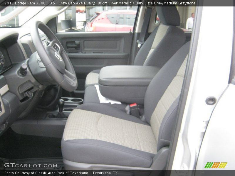 Bright Silver Metallic / Dark Slate Gray/Medium Graystone 2011 Dodge Ram 3500 HD ST Crew Cab 4x4 Dually