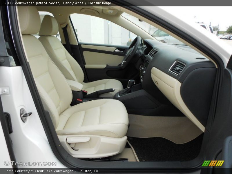 Candy White / Cornsilk Beige 2012 Volkswagen Jetta SE Sedan