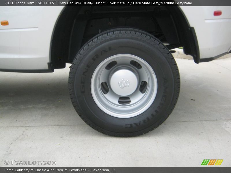 Bright Silver Metallic / Dark Slate Gray/Medium Graystone 2011 Dodge Ram 3500 HD ST Crew Cab 4x4 Dually
