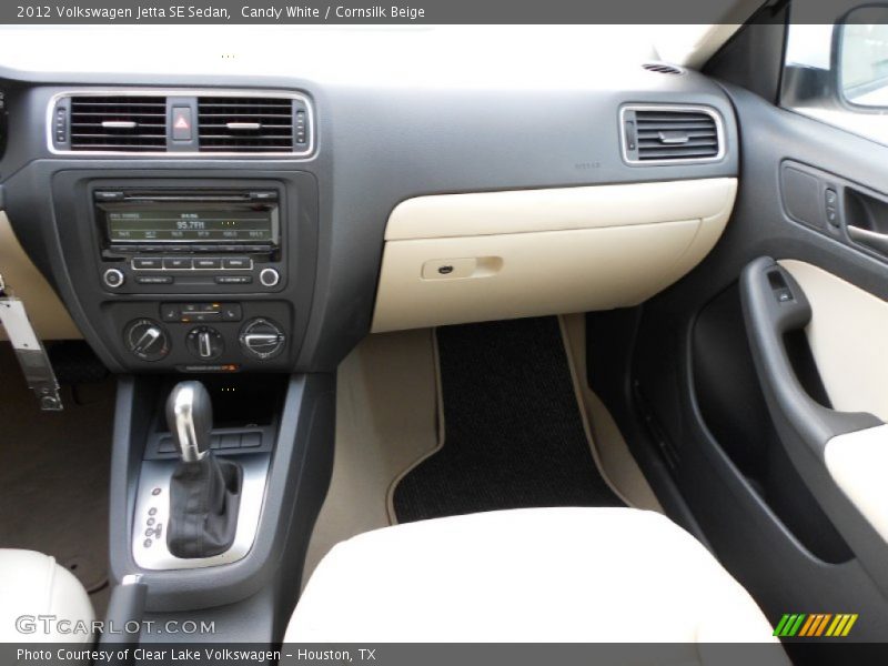 Candy White / Cornsilk Beige 2012 Volkswagen Jetta SE Sedan
