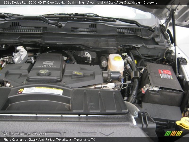 Bright Silver Metallic / Dark Slate Gray/Medium Graystone 2011 Dodge Ram 3500 HD ST Crew Cab 4x4 Dually