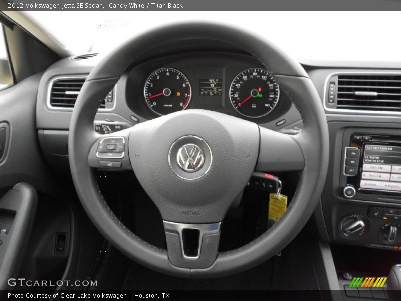 Candy White / Titan Black 2012 Volkswagen Jetta SE Sedan