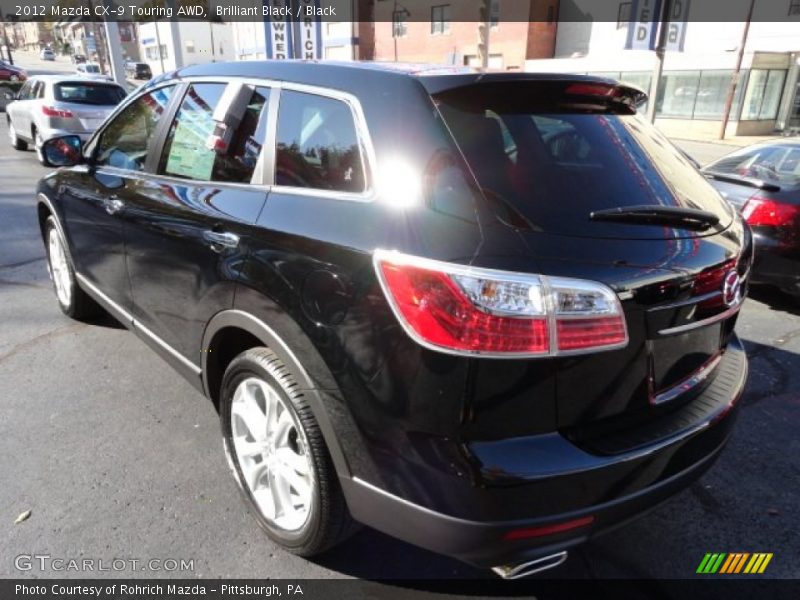 Brilliant Black / Black 2012 Mazda CX-9 Touring AWD