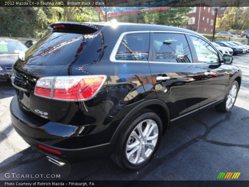 Brilliant Black / Black 2012 Mazda CX-9 Touring AWD