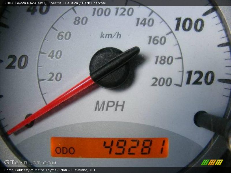 Spectra Blue Mica / Dark Charcoal 2004 Toyota RAV4 4WD
