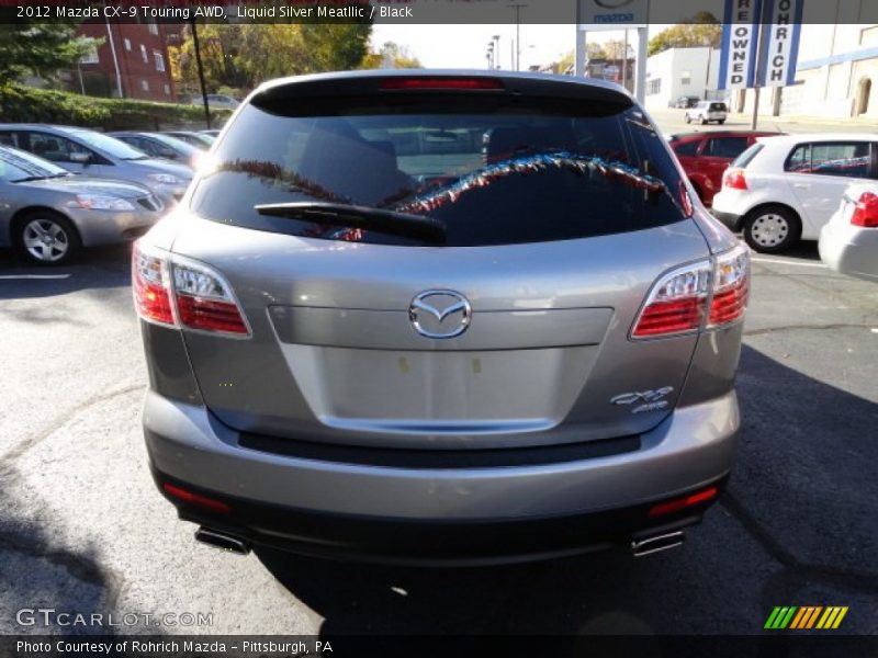 Liquid Silver Meatllic / Black 2012 Mazda CX-9 Touring AWD