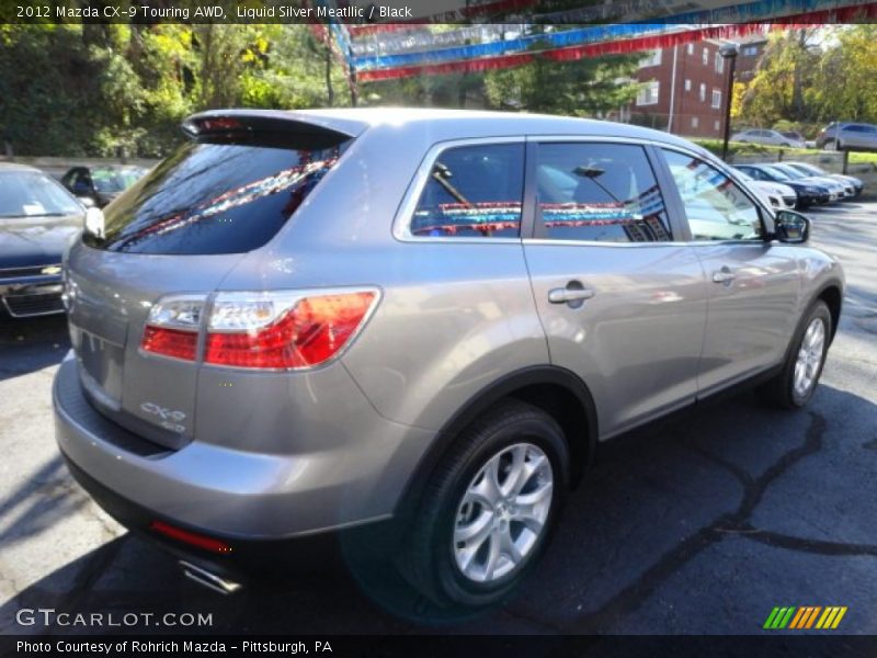 Liquid Silver Meatllic / Black 2012 Mazda CX-9 Touring AWD