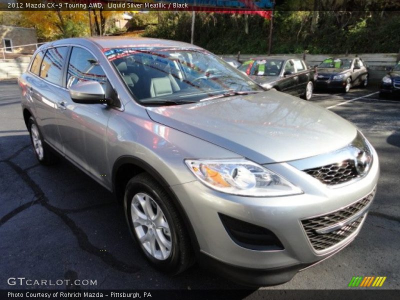 Liquid Silver Meatllic / Black 2012 Mazda CX-9 Touring AWD