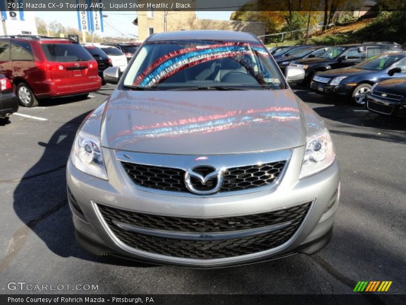 Liquid Silver Meatllic / Black 2012 Mazda CX-9 Touring AWD