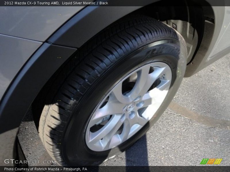 Liquid Silver Meatllic / Black 2012 Mazda CX-9 Touring AWD