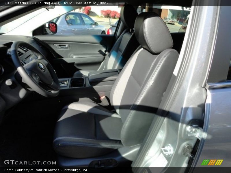 Liquid Silver Meatllic / Black 2012 Mazda CX-9 Touring AWD