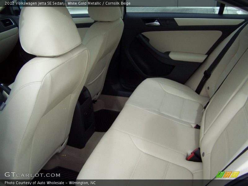 White Gold Metallic / Cornsilk Beige 2012 Volkswagen Jetta SE Sedan