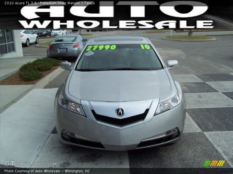 Palladium Silver Metallic / Taupe 2010 Acura TL 3.5