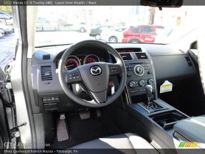 Liquid Silver Meatllic / Black 2012 Mazda CX-9 Touring AWD