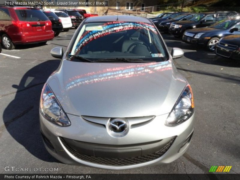 Liquid Silver Metallic / Black 2012 Mazda MAZDA2 Sport