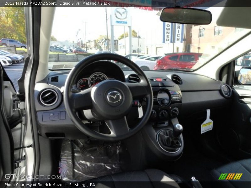 Liquid Silver Metallic / Black 2012 Mazda MAZDA2 Sport