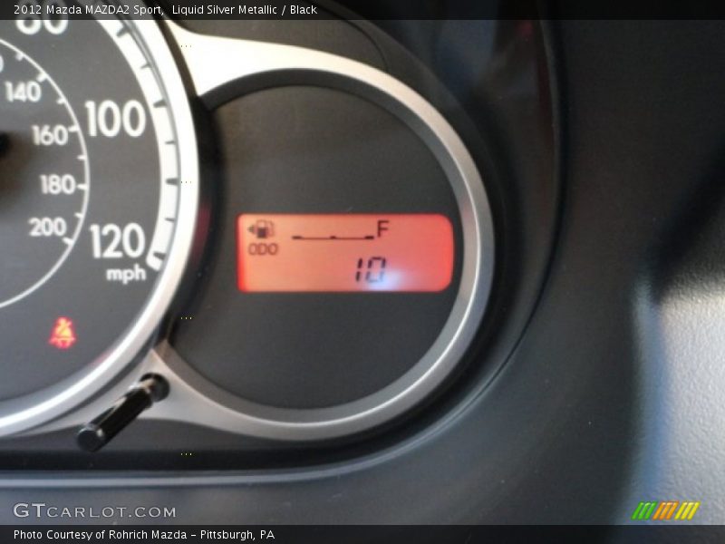 Liquid Silver Metallic / Black 2012 Mazda MAZDA2 Sport