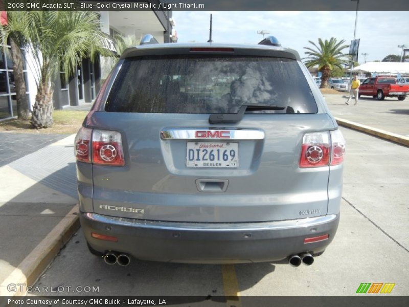 Blue-Gold Crystal Metallic / Light Titanium 2008 GMC Acadia SLT
