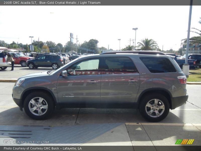 Blue-Gold Crystal Metallic / Light Titanium 2008 GMC Acadia SLT