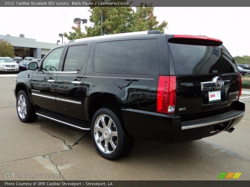 Black Raven / Cashmere/Cocoa 2012 Cadillac Escalade ESV Luxury