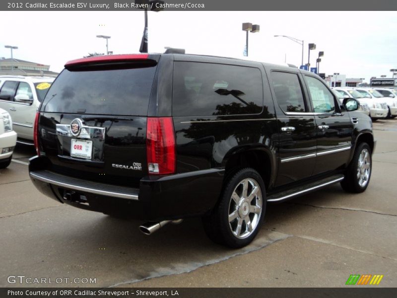 Black Raven / Cashmere/Cocoa 2012 Cadillac Escalade ESV Luxury