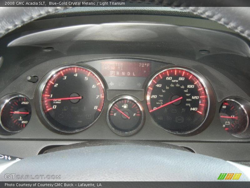 Blue-Gold Crystal Metallic / Light Titanium 2008 GMC Acadia SLT