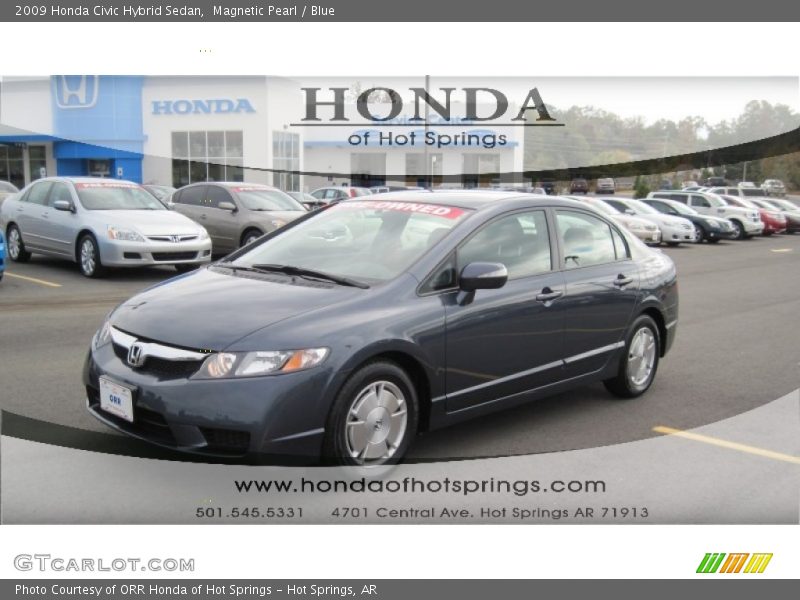 Magnetic Pearl / Blue 2009 Honda Civic Hybrid Sedan